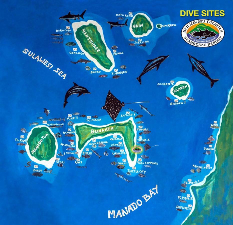 Bunaken Divers Sea Breeze Resort Exterior foto